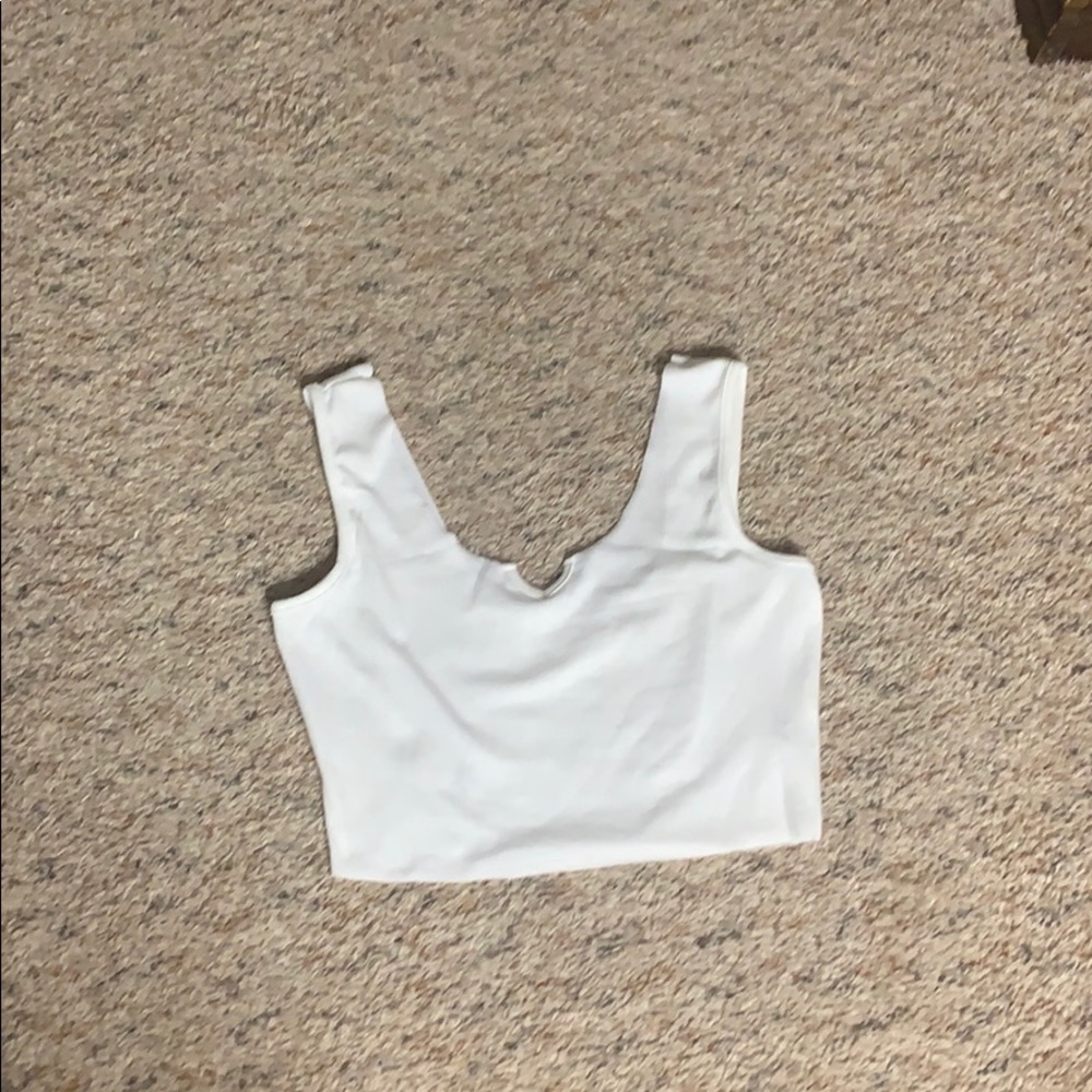 white cropped tank top. - Picture 1 of 2